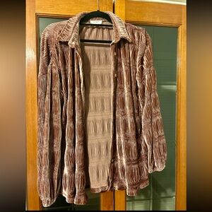 Brown Velvet Shirt